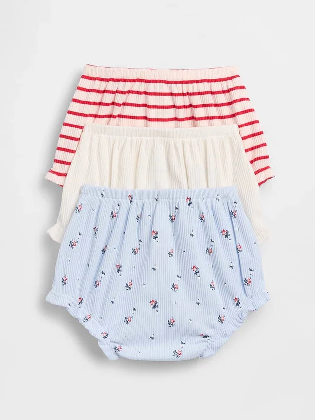 Spodenki typu bloomers z falbankami Tinyrib z serii „Baby First Favorites” (zestaw 3 szt.)