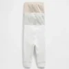Spodnie „Baby First Favorites” z dzianiny o drobnym prążku (zestaw 3 szt.)