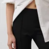 Spodnie capri z podwójnej dzianiny