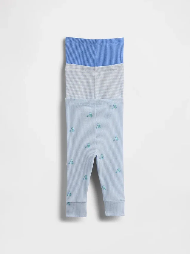 Spodnie dla niemowląt „Baby First Favorites” z dzianiny typu tinyrib (pakiet 3 szt.)