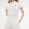 Spodnie GAP × Victoria Beckham z wysokim stanem i plisami w kształcie łuku
