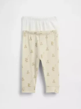 Spodnie na gumce z bawełny organicznej „Baby First Favorites” (pakiet wielopakowy)