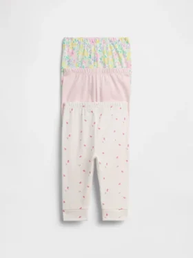 Spodnie na gumce z bawełny organicznej „Baby First Favorites” (pakiet wielopakowy)
