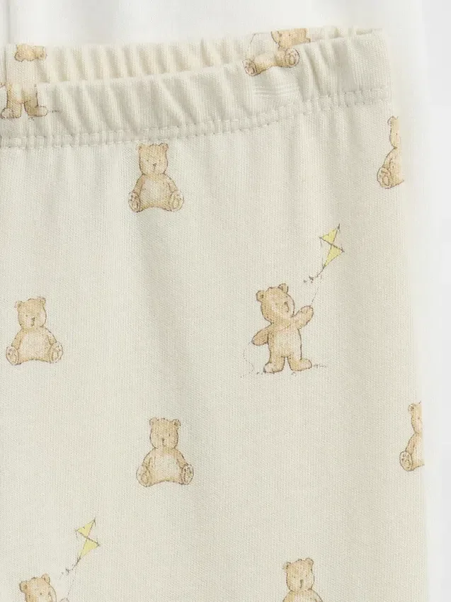 Spodnie na gumce z bawełny organicznej „Baby First Favorites” (pakiet wielopakowy)