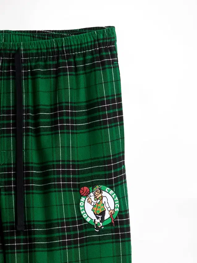 Spodnie piżamowe z flaneli NBA Boston Celtics