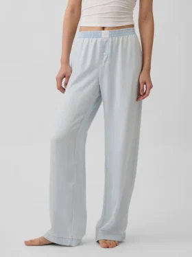 Spodnie piżamowe z popeliny