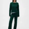 Spodnie sweterkowe z dzianiny typu „cable-knit” z serii CashSoft