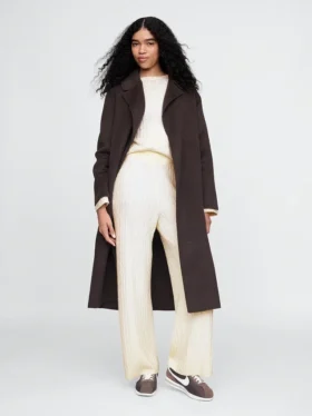 Spodnie sweterkowe z dzianiny typu „cable-knit” z serii CashSoft