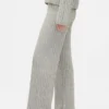 Spodnie sweterkowe z dzianiny typu „cable-knit” z serii CashSoft
