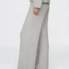 Spodnie sweterkowe z dzianiny typu „cable-knit” z serii CashSoft