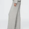 Spodnie sweterkowe z dzianiny typu „cable-knit” z serii CashSoft