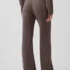Spodnie sweterkowe z dzianiny typu „cable-knit” z serii CashSoft