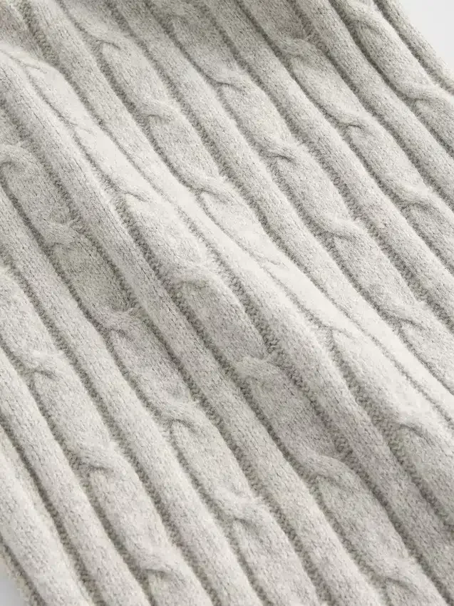 Spodnie sweterkowe z dzianiny typu „cable-knit” z serii CashSoft