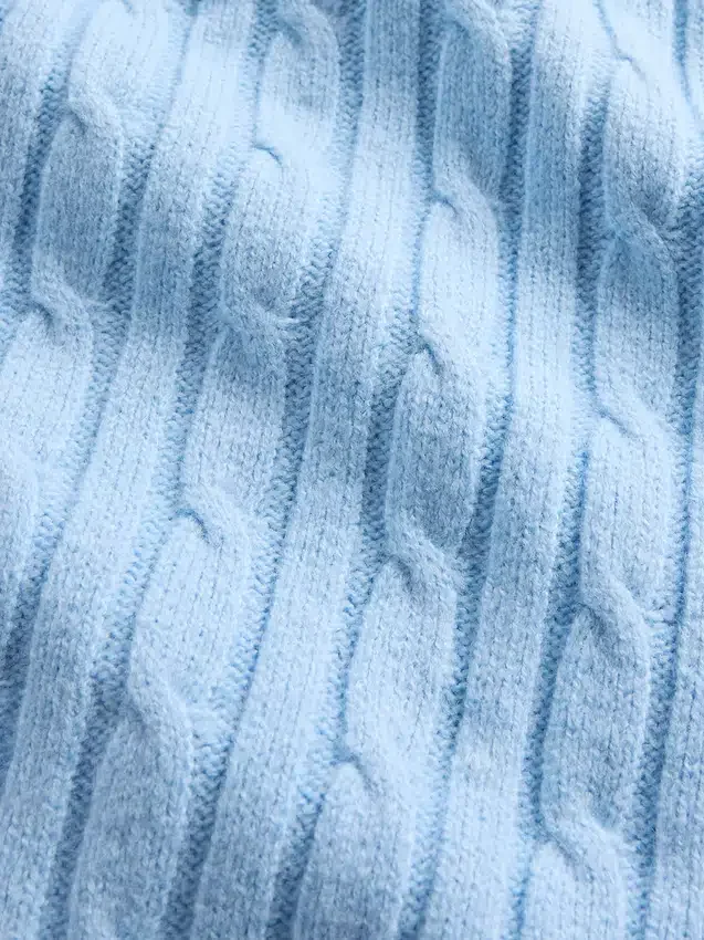 Spodnie sweterkowe z dzianiny typu „cable-knit” z serii CashSoft
