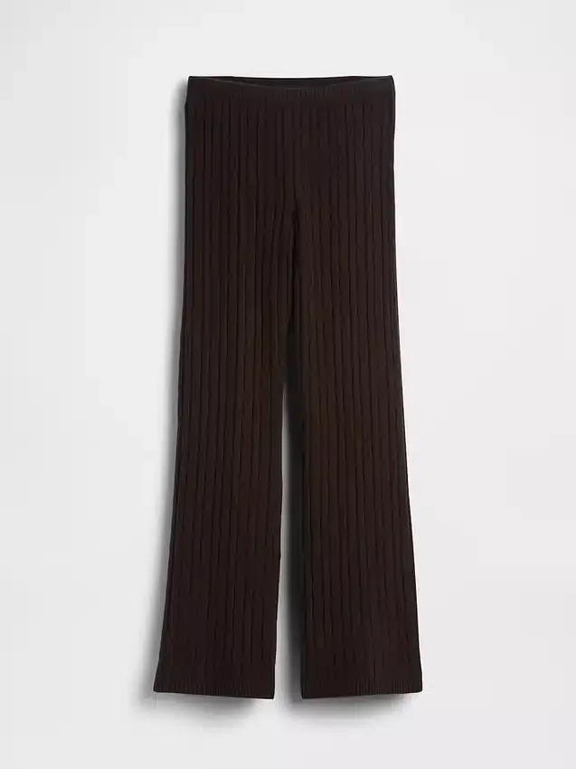 Spodnie sweterkowe z dzianiny typu „cable-knit” z serii CashSoft