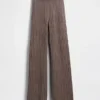 Spodnie sweterkowe z dzianiny typu cable-knit z szerokimi nogawkami CashSoft