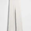 Spodnie sweterkowe z dzianiny typu cable-knit z szerokimi nogawkami CashSoft