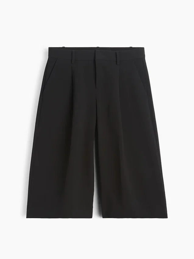 Spodnie typu culotte z niskim stanem