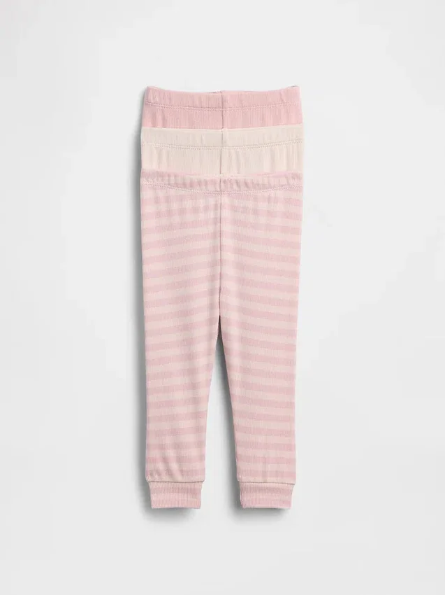 Spodnie typu pull-on z serii „Baby First Favorites” (zestaw 3 szt.)