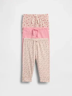 Spodnie z bawełny organicznej „Baby First Favorites” (pakiet 3 szt.)