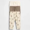 Spodnie z bawełny organicznej „Baby First Favorites” (pakiet 3 szt.)