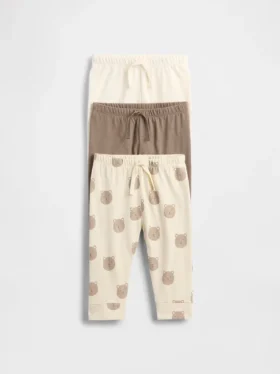 Spodnie z bawełny organicznej „Baby First Favorites” (pakiet 3 szt.)