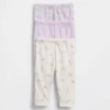 Spodnie z bawełny organicznej „Baby First Favorites” (pakiet 3 szt.)