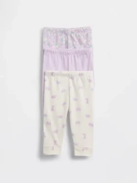 Spodnie z bawełny organicznej „Baby First Favorites” (pakiet 3 szt.)