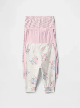 Spodnie z bawełny organicznej „Baby First Favorites” (pakiet 3 szt.)