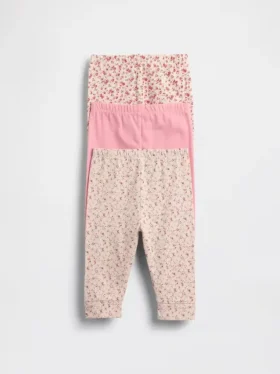 Spodnie z bawełny organicznej „Baby First Favorites” (pakiet 3 szt.)