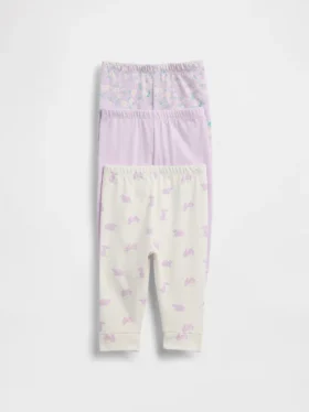 Spodnie z bawełny organicznej „Baby First Favorites” (pakiet 3 szt.)