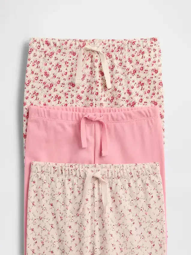 Spodnie z bawełny organicznej „Baby First Favorites” (pakiet 3 szt.)