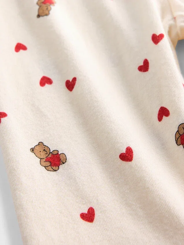 Spodnie z bawełny organicznej „Baby First Favorites” z elastycznym paskiem