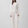 Swetr z dzianiny warkoczowej CashSoft w stylu oversize