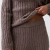 Spodnie z dzianiny typu cable-knit z serii CashSoft o luźnym kroju