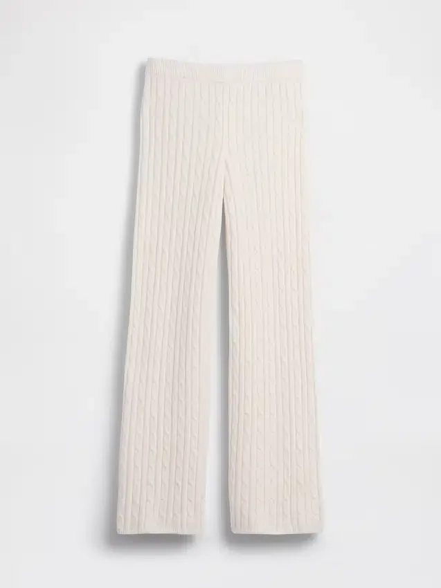 Spodnie z dzianiny typu cable-knit z serii CashSoft o luźnym kroju