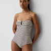 Strój kąpielowy typu bandeau z możliwością zmiany stylu