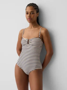 Strój kąpielowy typu bandeau z możliwością zmiany stylu