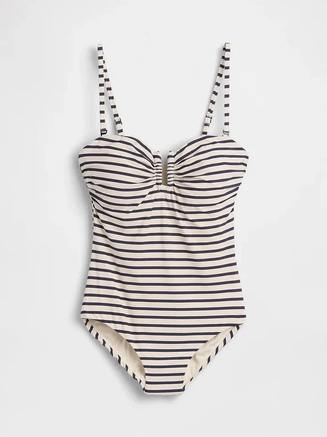 Strój kąpielowy typu bandeau z możliwością zmiany stylu
