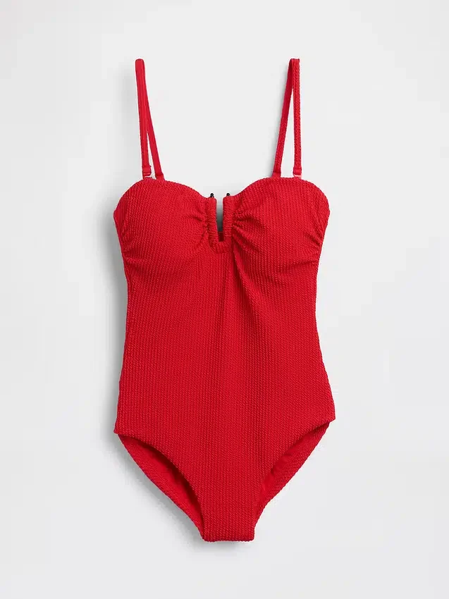 Strój kąpielowy typu bandeau z możliwością zmiany stylu