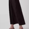 Sukienka maxi z popeliny z obniżoną talią