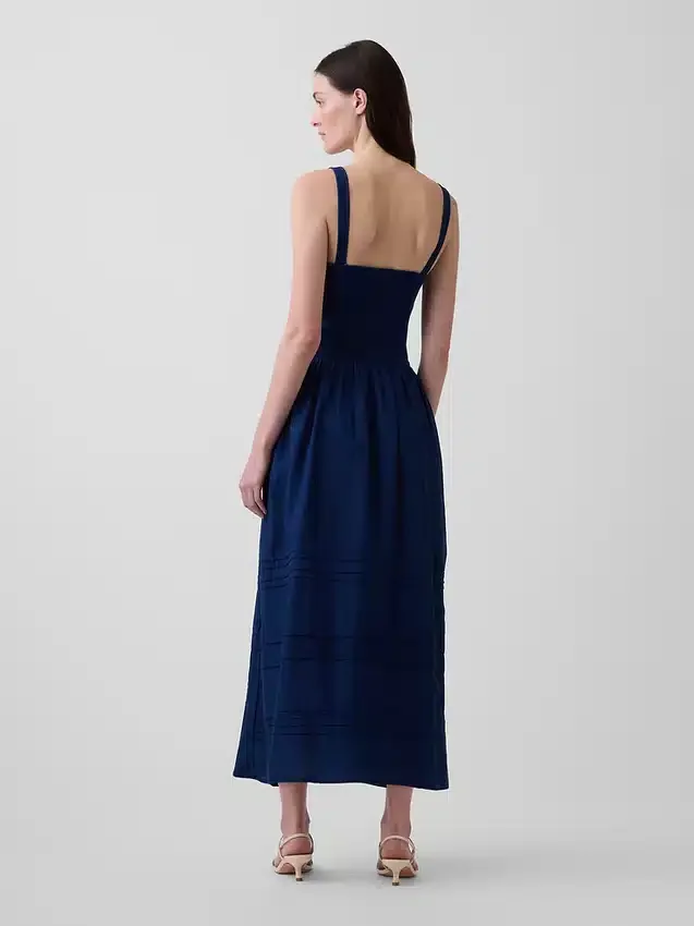 Sukienka maxi z wiązaniem w stylu gorsetu