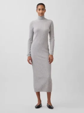 Sukienka-sweter z golfem CashSoft
