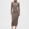 Sukienka-sweter z golfem CashSoft