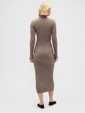 Sukienka-sweter z golfem CashSoft