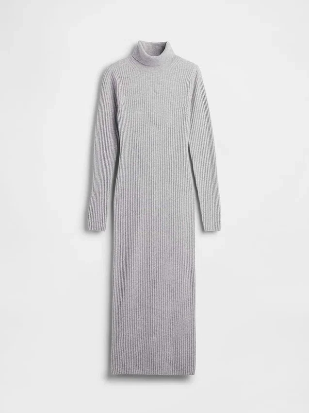 Sukienka-sweter z golfem CashSoft