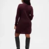 Sukienka sweterkowa z golfem z dzianiny CashSoft Pointelle