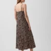 Sukienka typu slip midi w zebrowy wzór