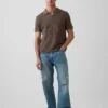 Sweter polo z siateczki