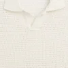 Sweter polo z siateczki